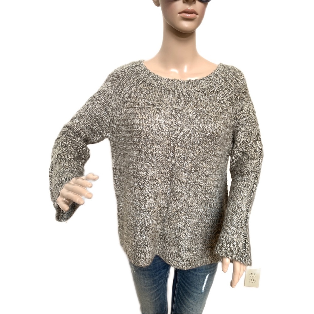 Susina marled cable knit sweater, M